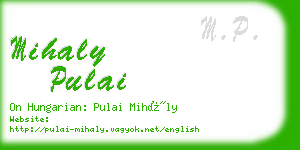 mihaly pulai business card
